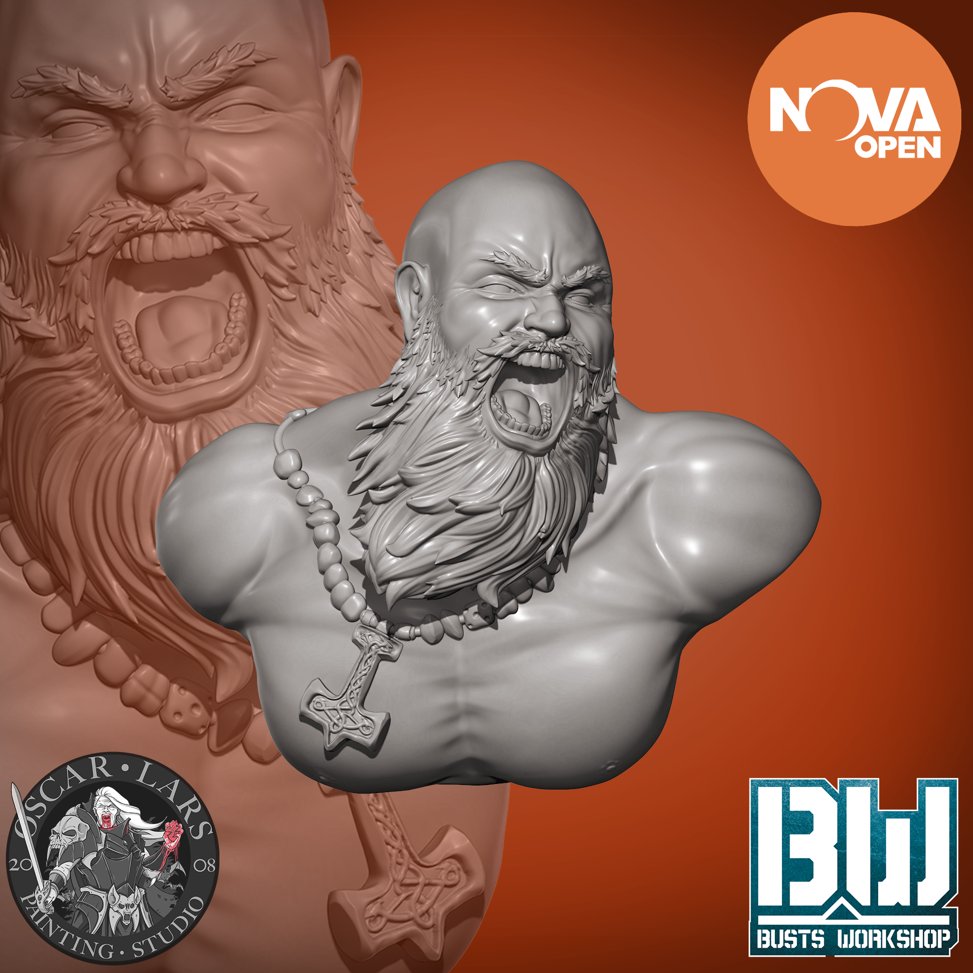 Viking / Oscar Lars Collab (55mm bust)
